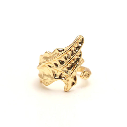 Ocean-Inspired Conch Shell Adjustable Gold Ring with Textured Detailing and Polished Finish | Statement Nautical Jewelry for Beach Lovers, Coastal Weddings, and Unique Everyday Style