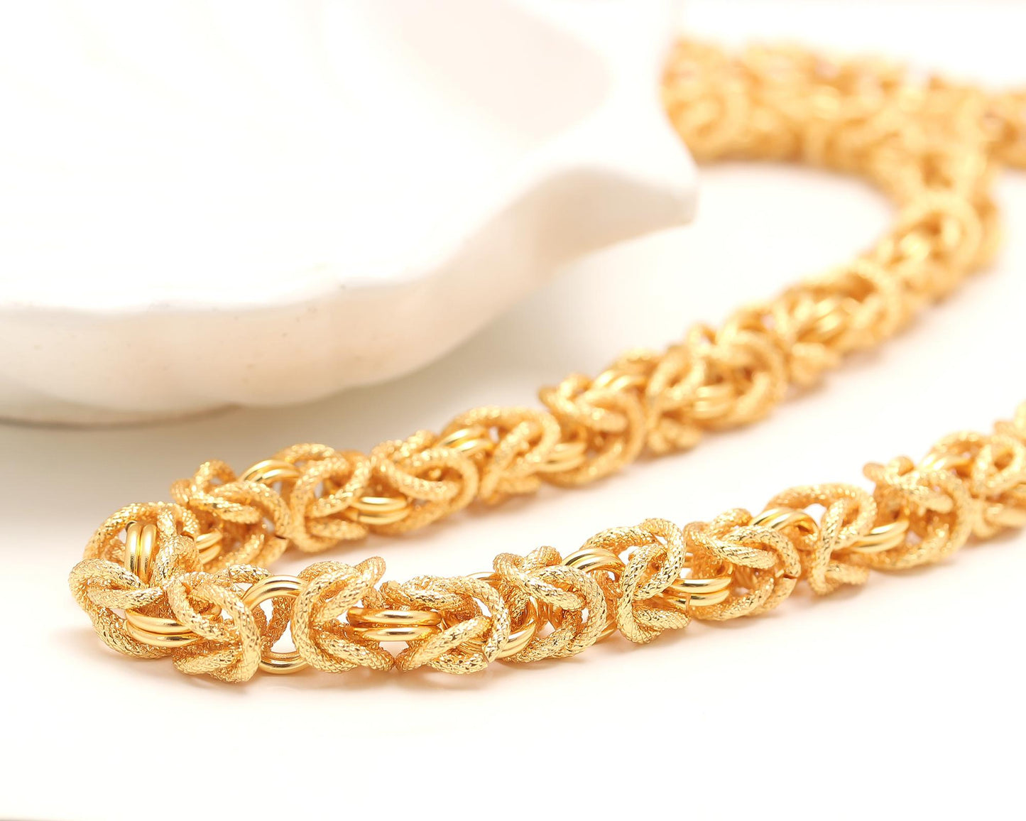 Designer Gold Link Chain Necklace for Men & Women | Heavy Statement Jewelry | Stylish Fashion Chain