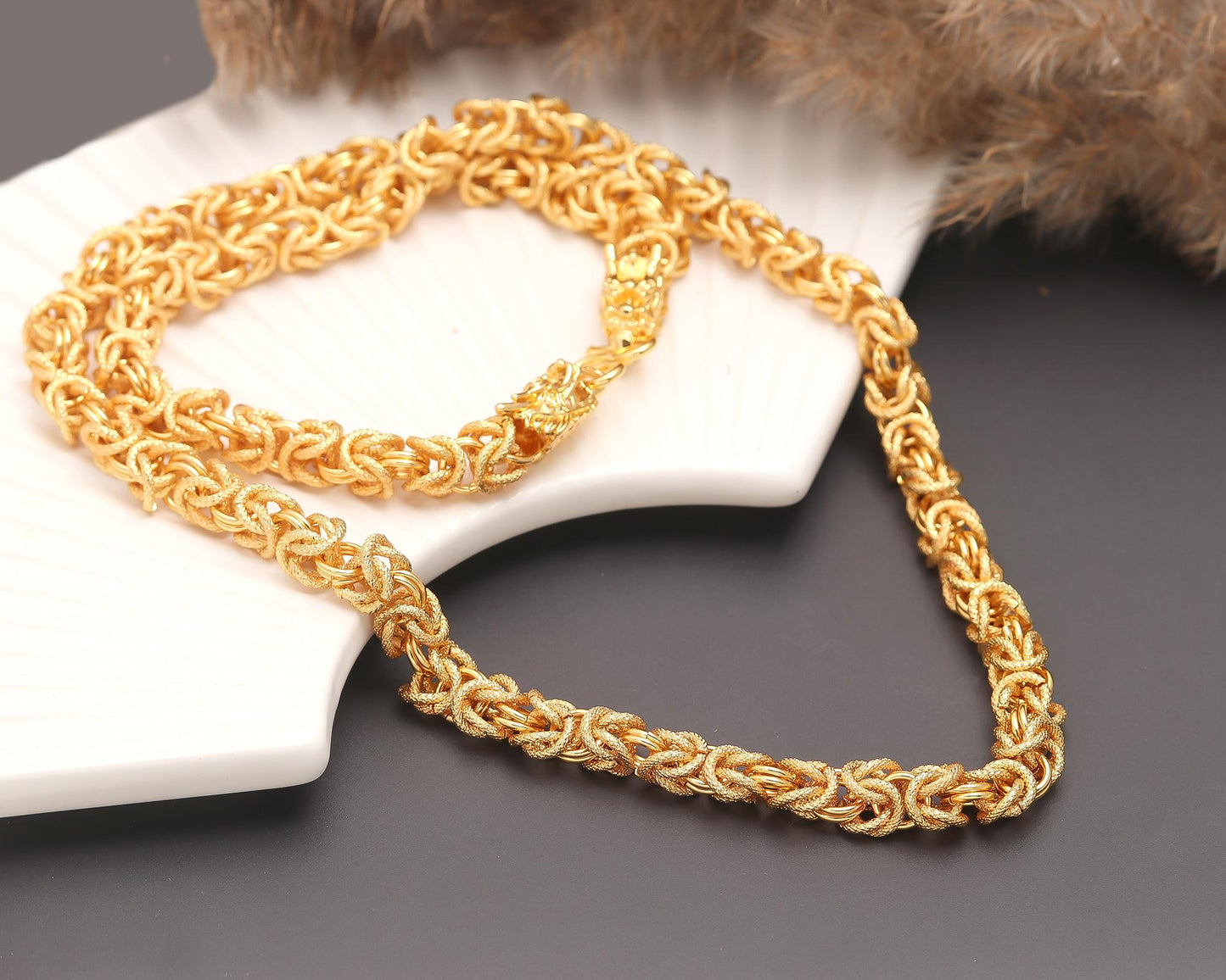 Designer Gold Link Chain Necklace for Men & Women | Heavy Statement Jewelry | Stylish Fashion Chain