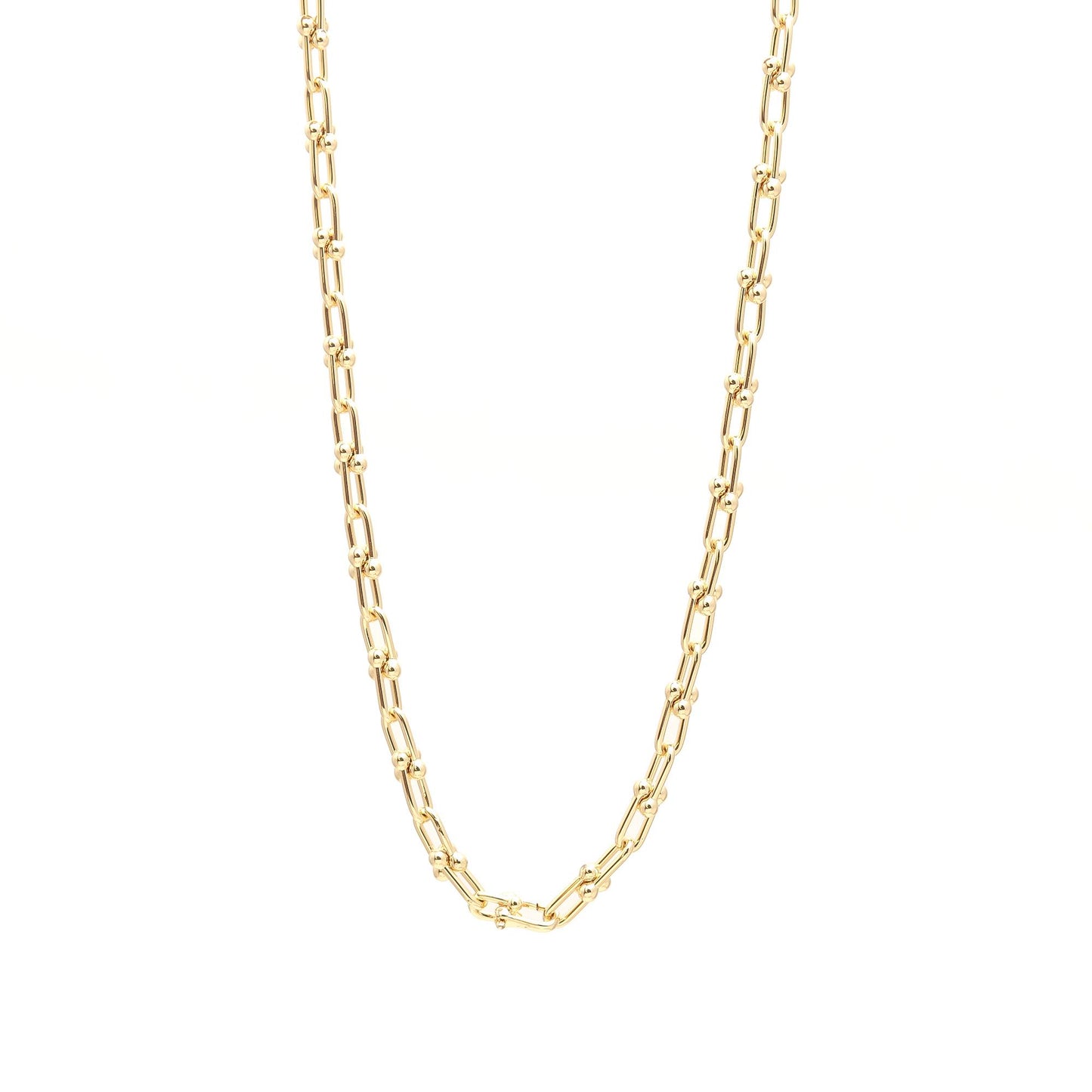 Gold Paperclip Chain Necklace for Women | Minimal Everyday Necklace | Trendy Lightweight Chain Jewelry