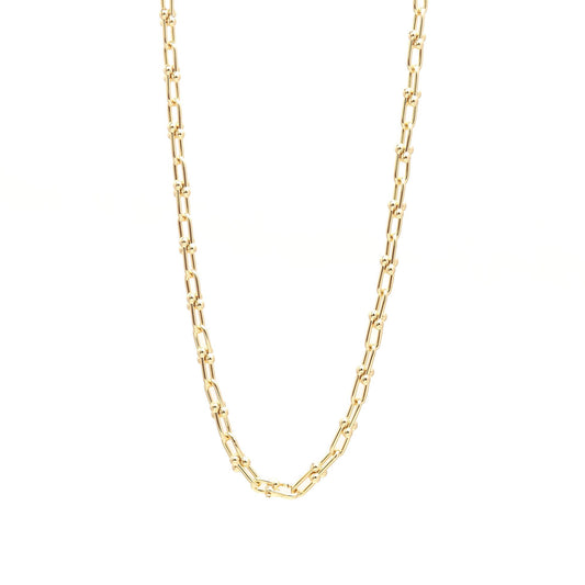 Gold Paperclip Chain Necklace for Women | Minimal Everyday Necklace | Trendy Lightweight Chain Jewelry