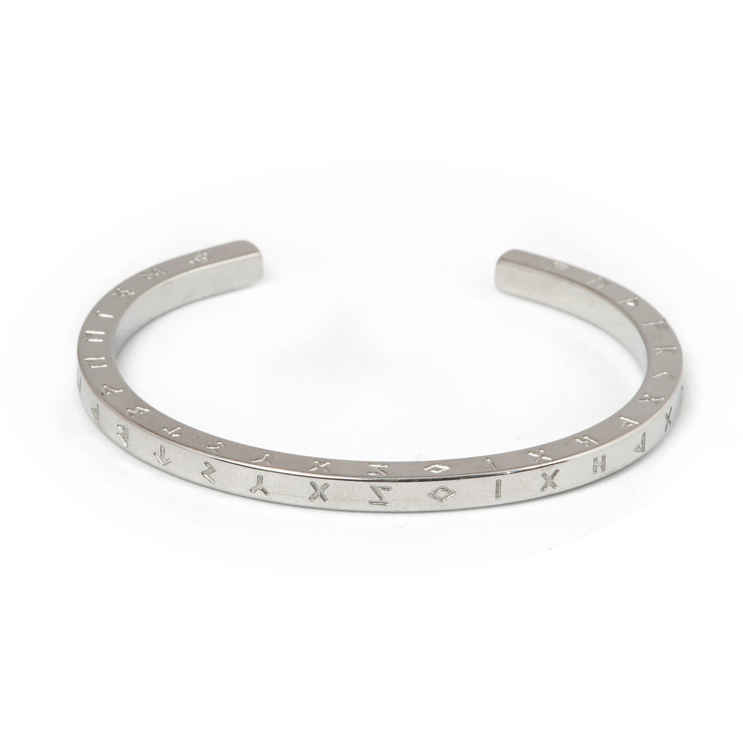Silver Roman Numeral Cuff Bracelet with Minimalist Open Design | Timeless Unisex Accessory for Modern Elegance