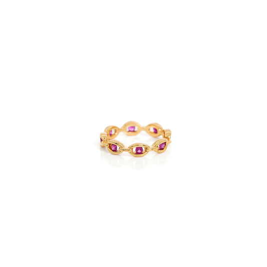 Scarlet Eye Eternity Ring