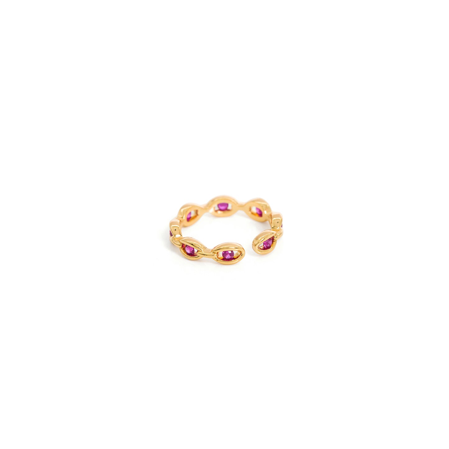 Scarlet Eye Eternity Ring