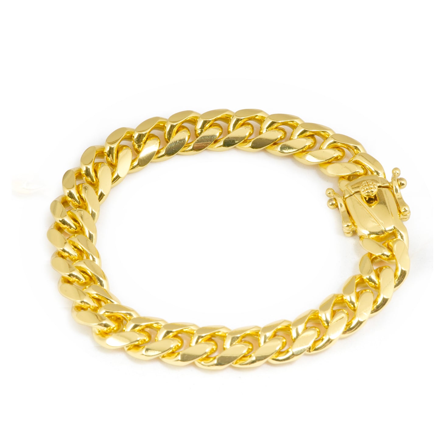 Chunky Cuban Link Gold-Plated Bracelet with Box Clasp | Bold Statement Jewelry for Men and Women