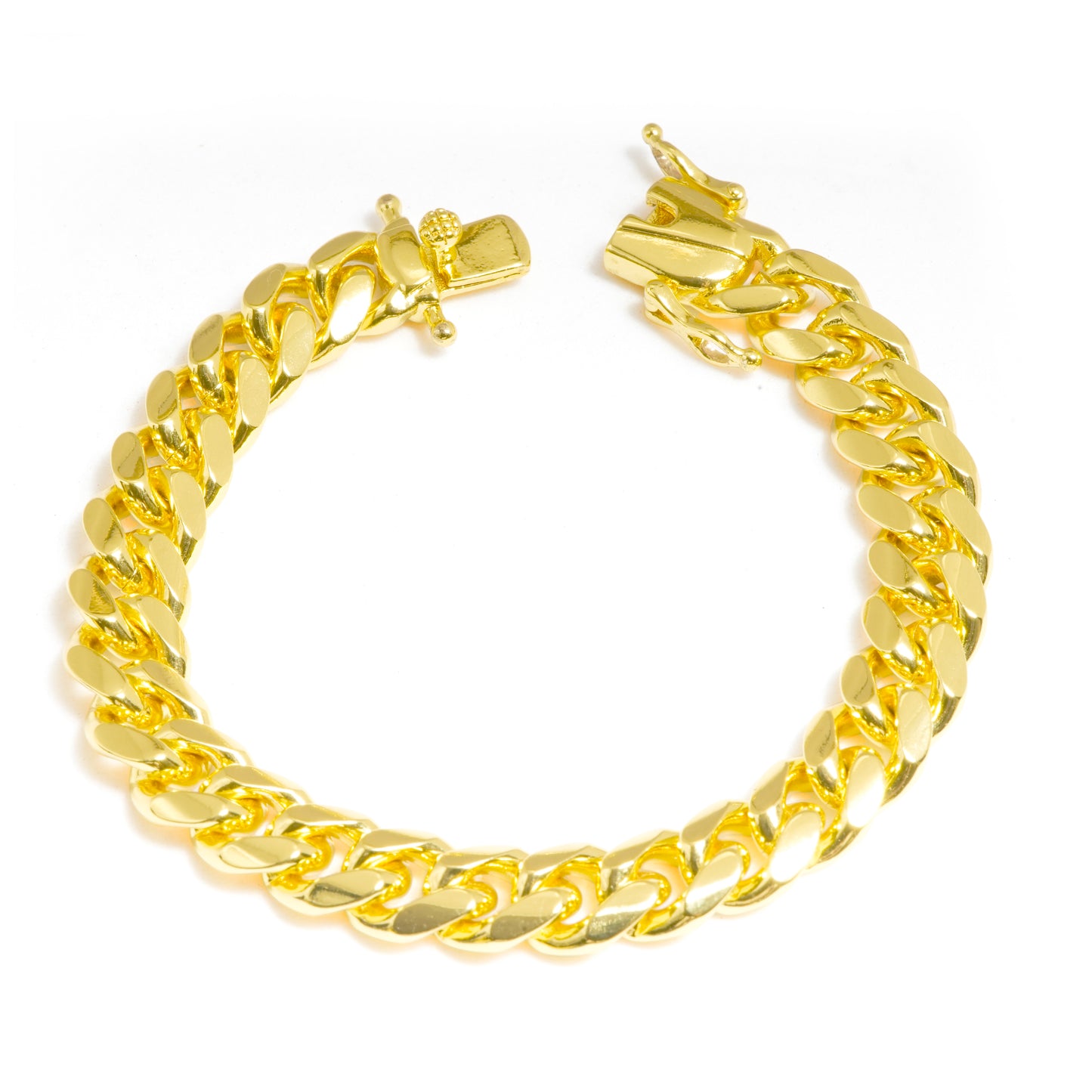 Chunky Cuban Link Gold-Plated Bracelet with Box Clasp | Bold Statement Jewelry for Men and Women