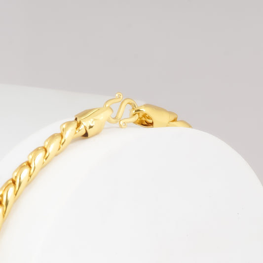 Gold Plated Twisted Chain Necklace | Timeless Elegance for Everyday & Festive Wear