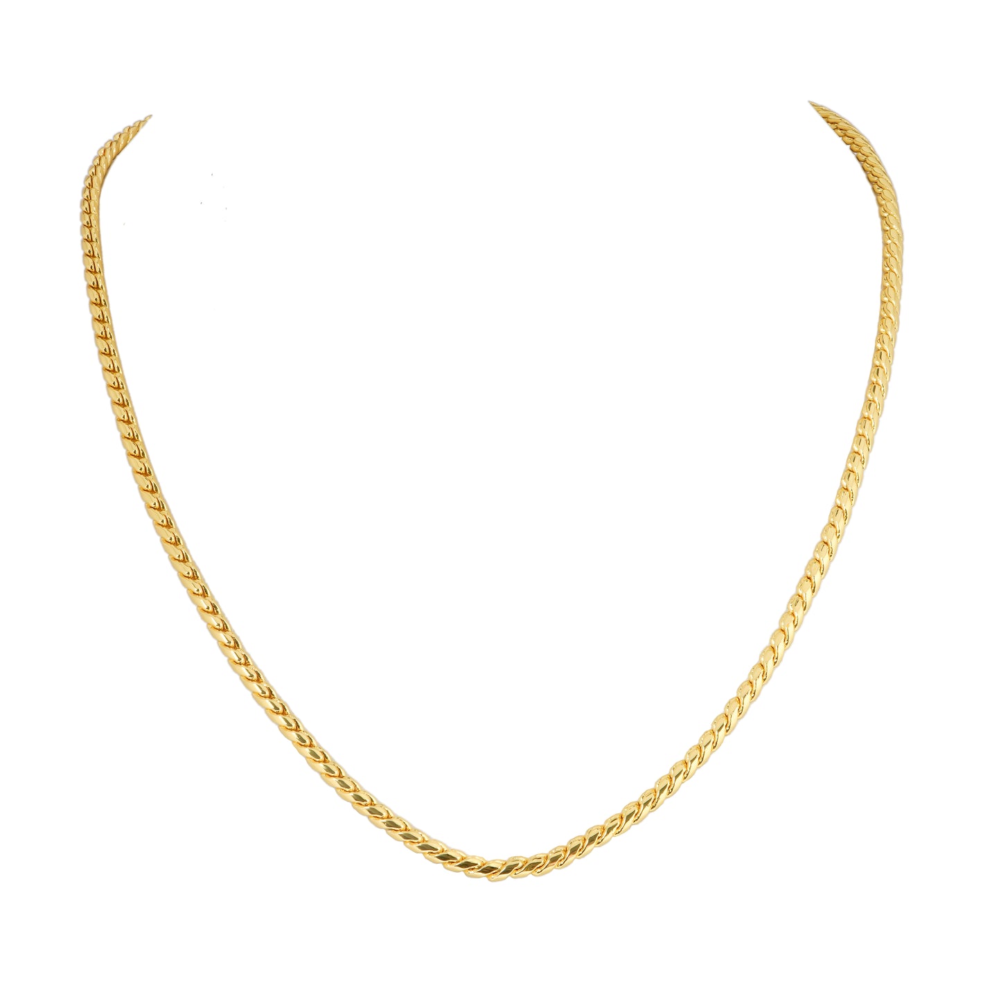 Slim Gold Chain Necklace for Men and Women | Lightweight Everyday Jewelry | Minimalist Gold-Tone Chain for Casual and Formal Outfits