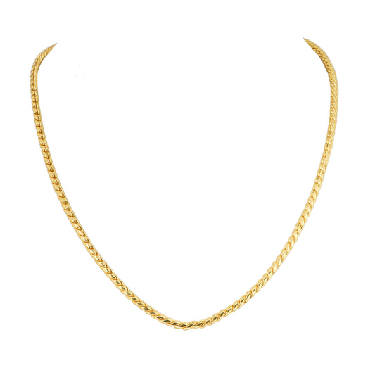 Slim Gold Chain Necklace for Men and Women | Lightweight Everyday Jewelry | Minimalist Gold-Tone Chain for Casual and Formal Outfits