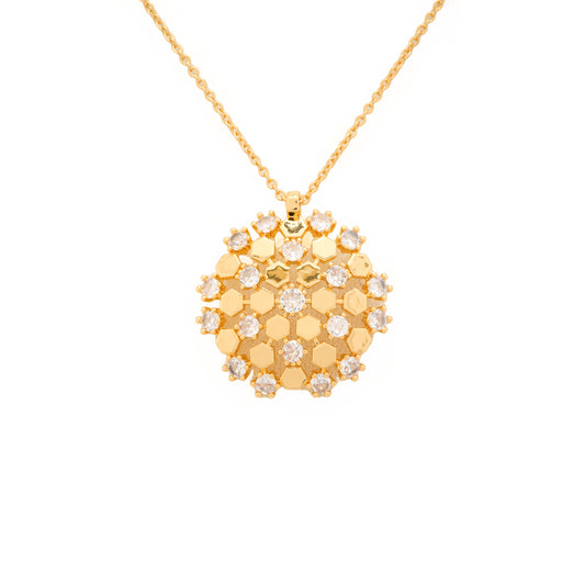 Floral Statement Pendant Necklace and Earrings Set | Designer Party Wear Jewelry for Women | Festive and Wedding Collection