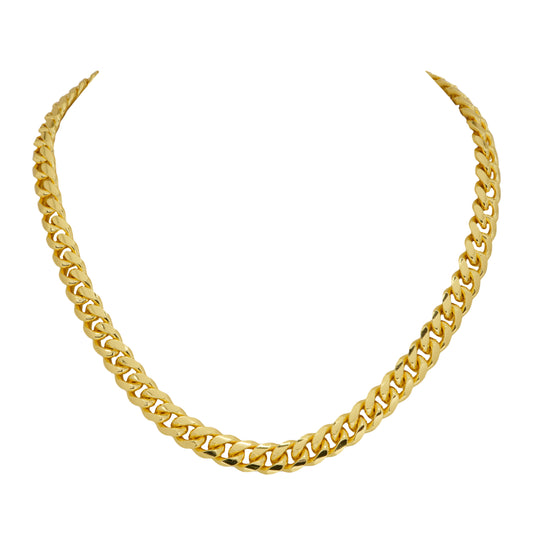 Gold Cuban Link Chain Necklace for Men | Bold Statement Jewelry | Heavyweight Gold-Tone Chain for Hip Hop, Streetwear, and Party Style