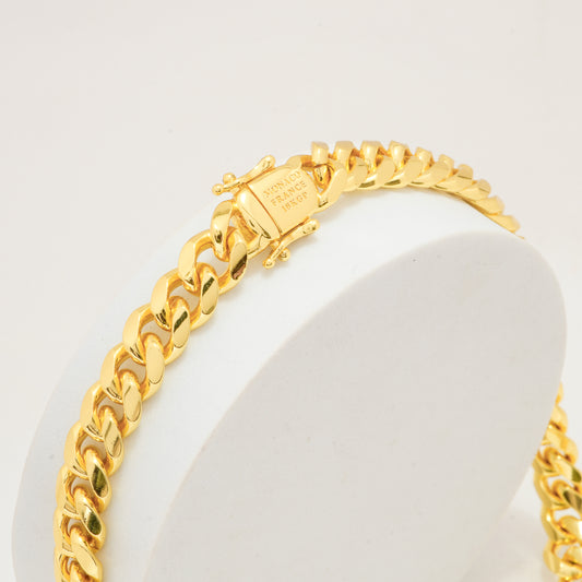 Gold Cuban Link Chain Necklace for Men | Bold Statement Jewelry | Heavyweight Gold-Tone Chain for Hip Hop, Streetwear, and Party Style