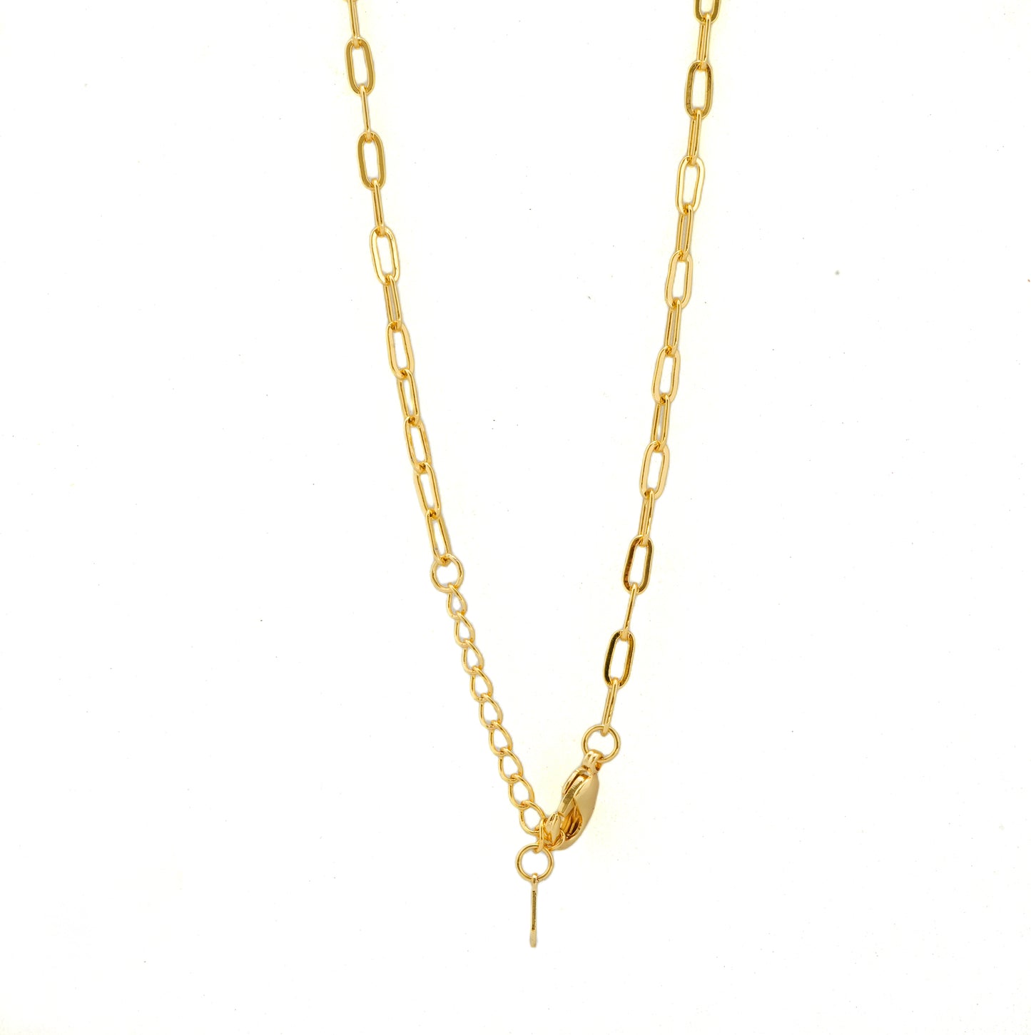 Gold Plated Half Moon Pendant Necklace for Women | Dainty Crystal Studded Chain Jewelry | Everyday & Party Wear