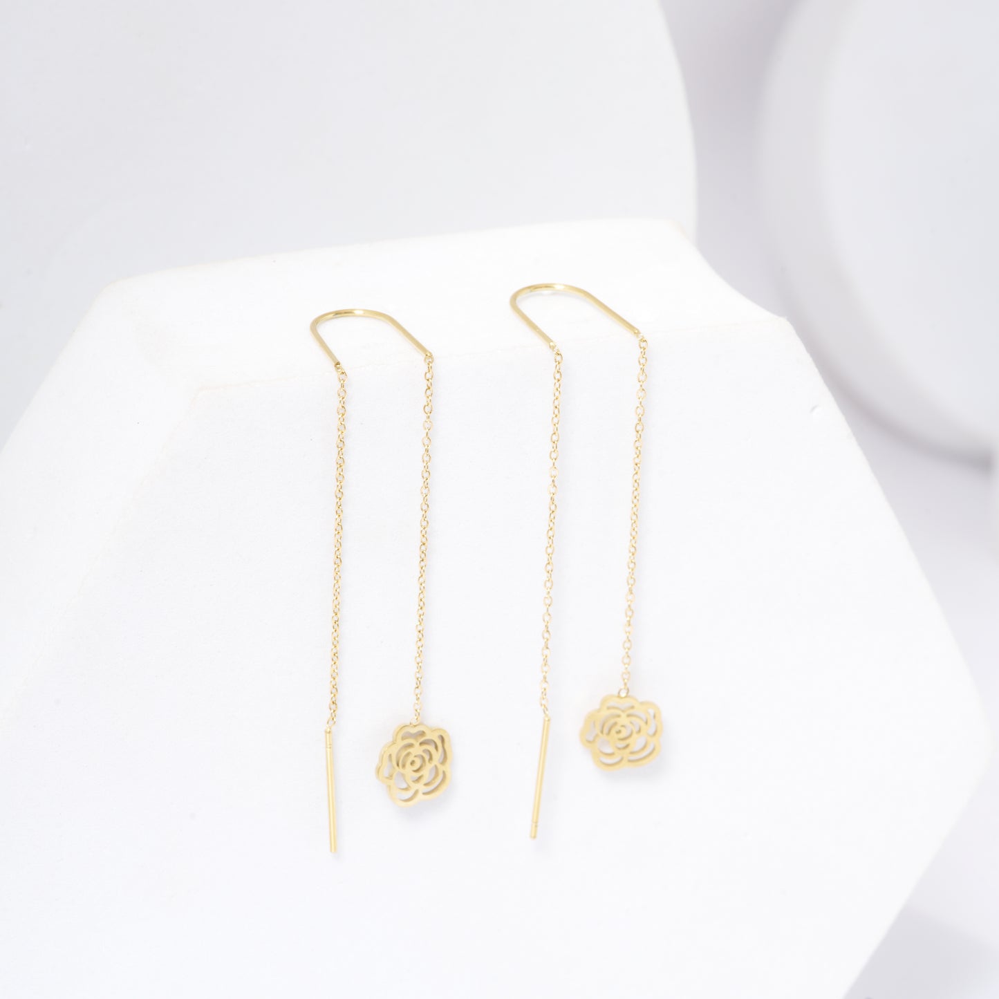 Mahttab Rose Threader Earrings