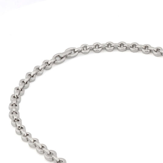 Emerald Radiance Necklace | Silver-Black Enamel Pendant with Green Gem Accents