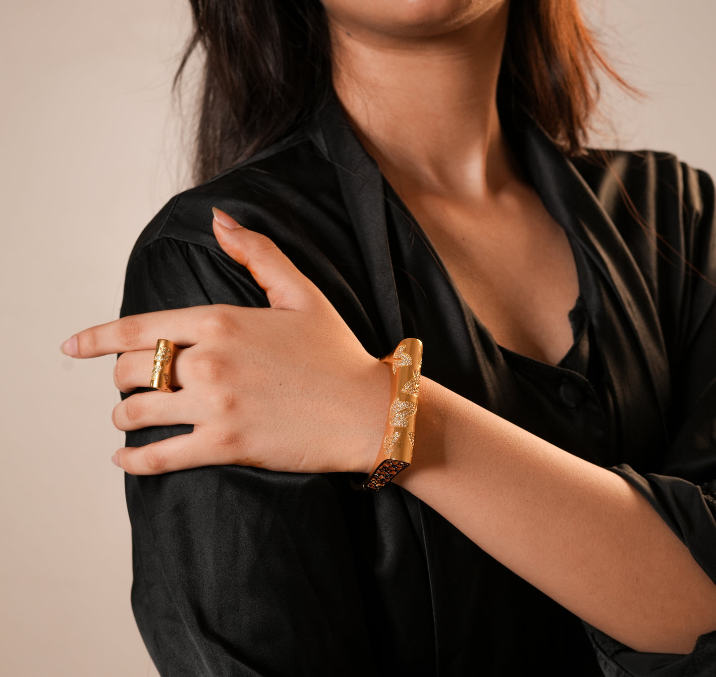 Veil of Venus Bracelet and rings set