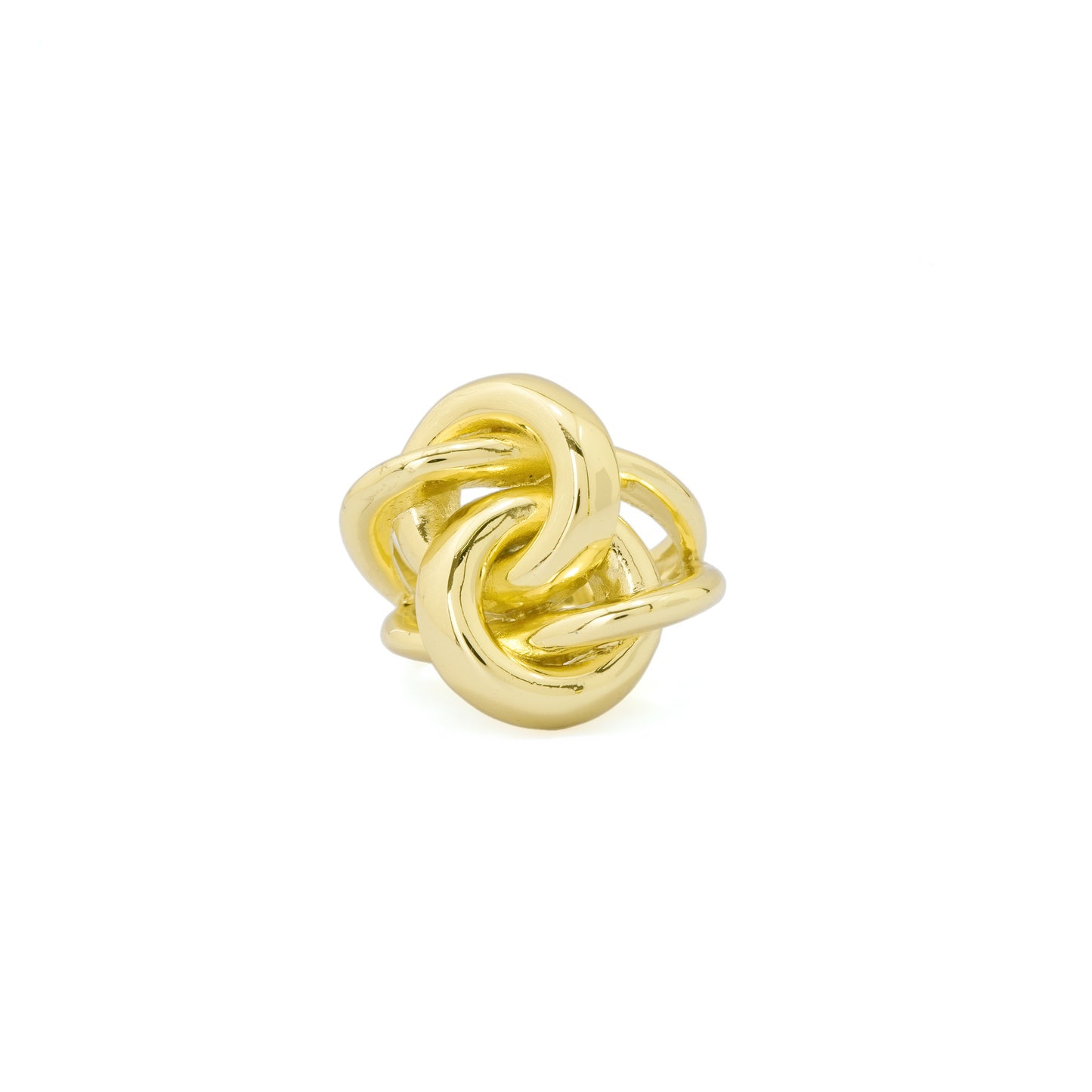 Gold Plated Knot Design Ring for Women | Stylish Statement Fashion Jewelry for Party, Wedding and Daily Wear