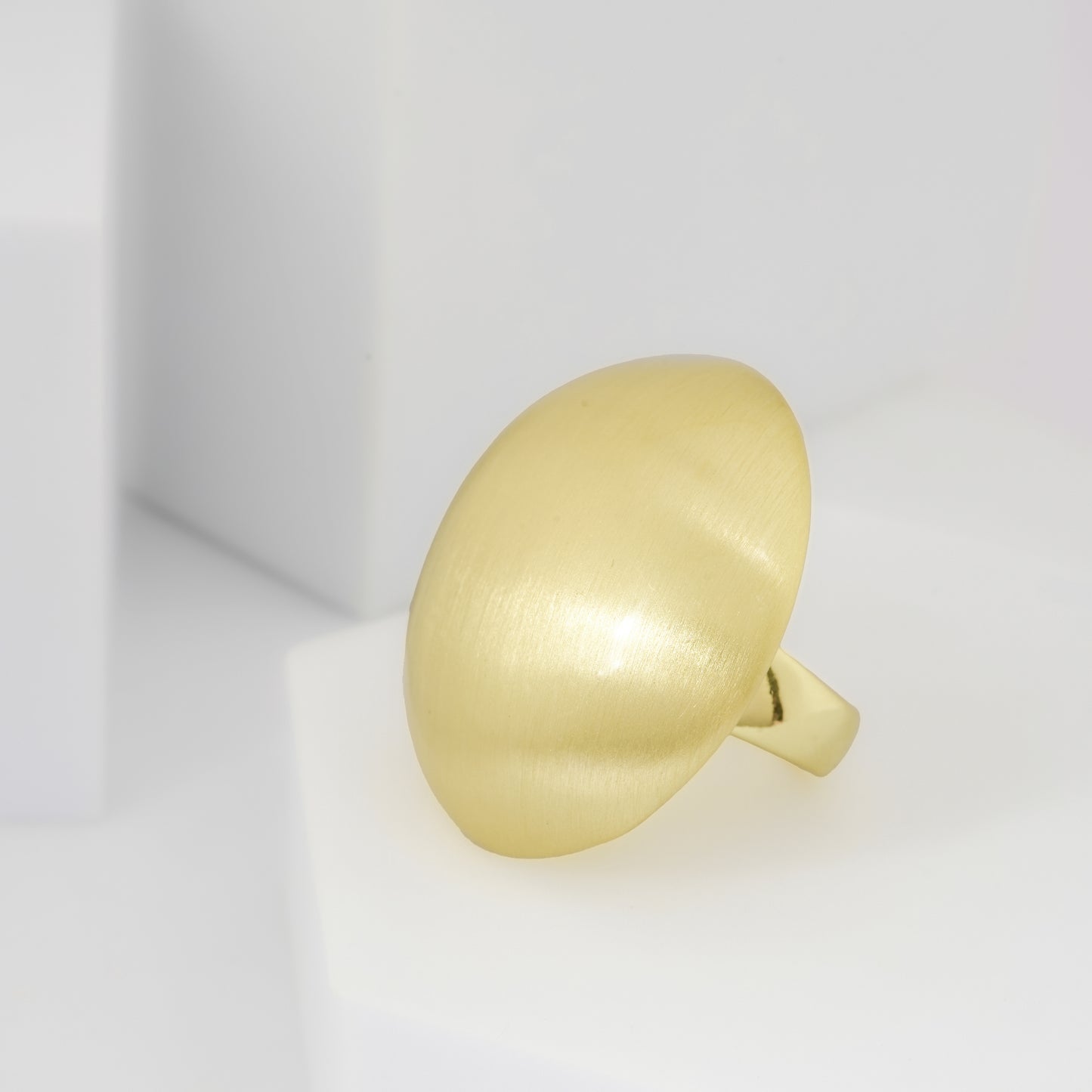 Gold Finish Mushroom Ring | Minimalist Statement Jewelry for Parties, Festive Wear, and Modern Styling