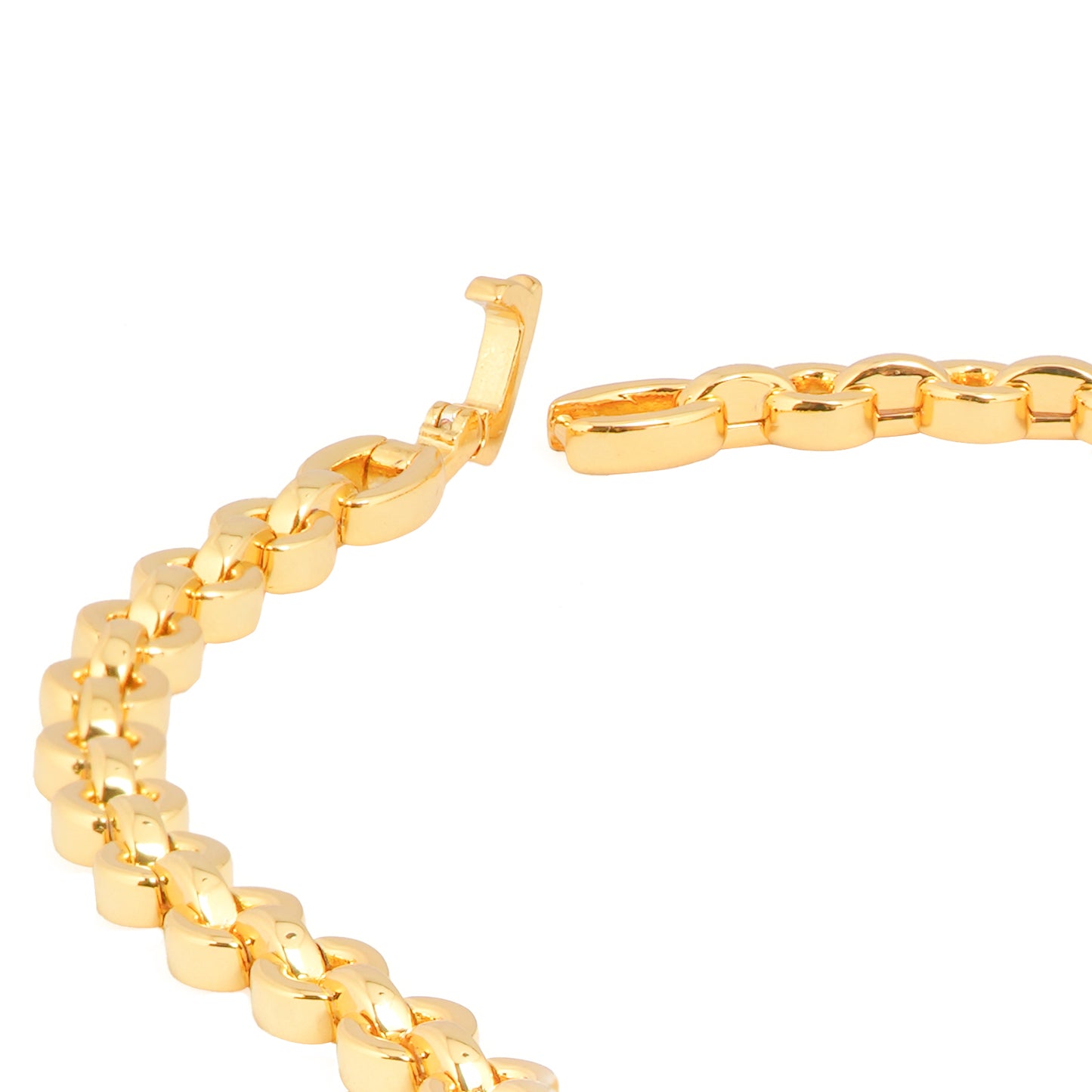 Royal Emerald Radiance Necklace – Gold Chain with Diamond-Encrusted Pendant