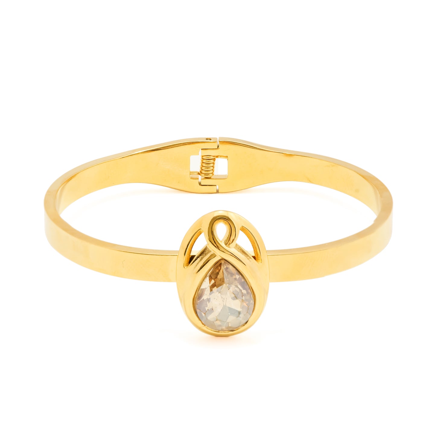 Elegant Gold Plated Teardrop Jewelry Set | Jewelry Gift Box for Girls – Perfect Hamper for Women with Necklace, Earrings and Bracelet