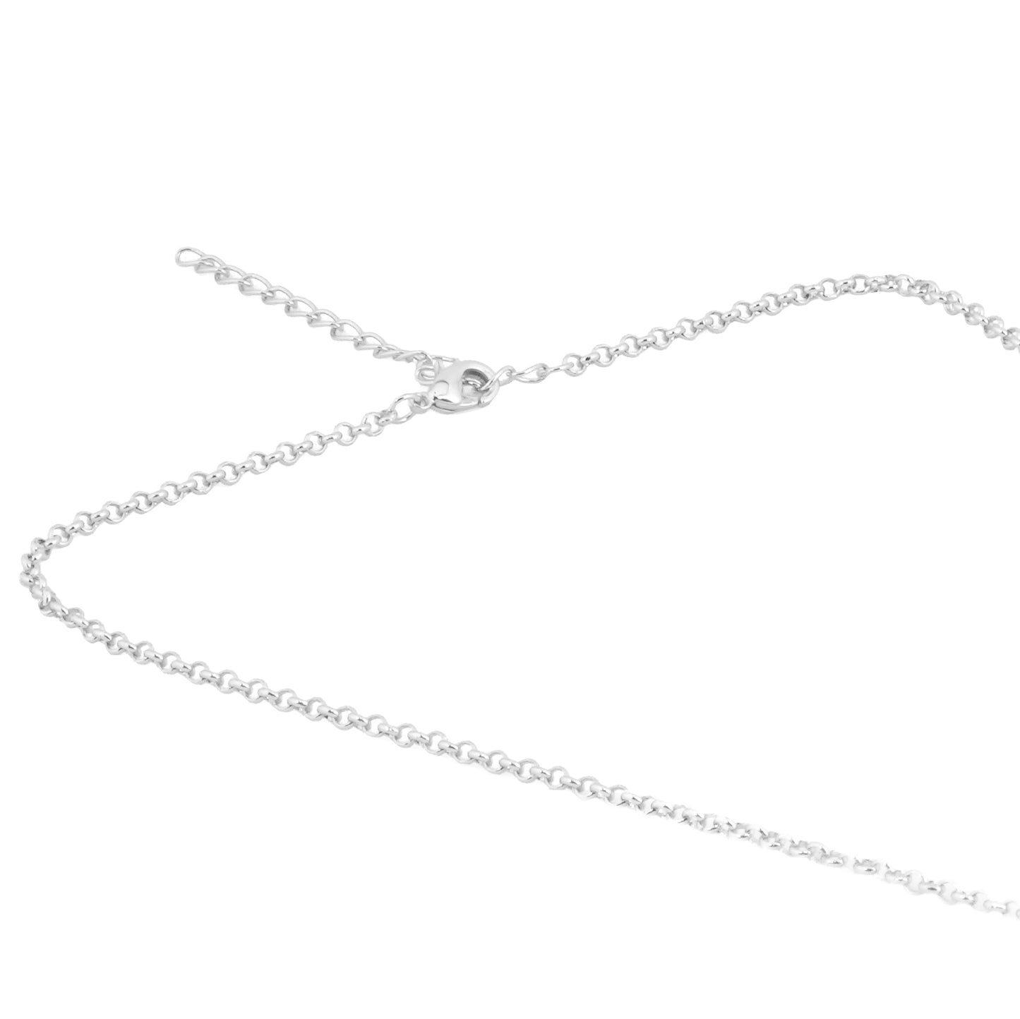 Silver Pendant Necklace for Women | Cushion Cut Sparkling Pendant with Chain | Elegant Everyday and Party Jewelry