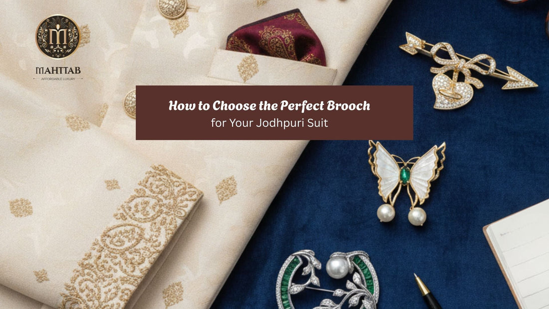 How to Choose the Perfect Brooch for Your Jodhpuri Suit