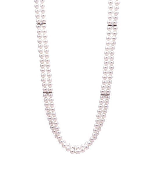 The Celestial Parallel pearl necklace