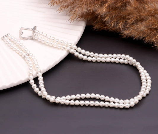 The Celestial Parallel pearl necklace