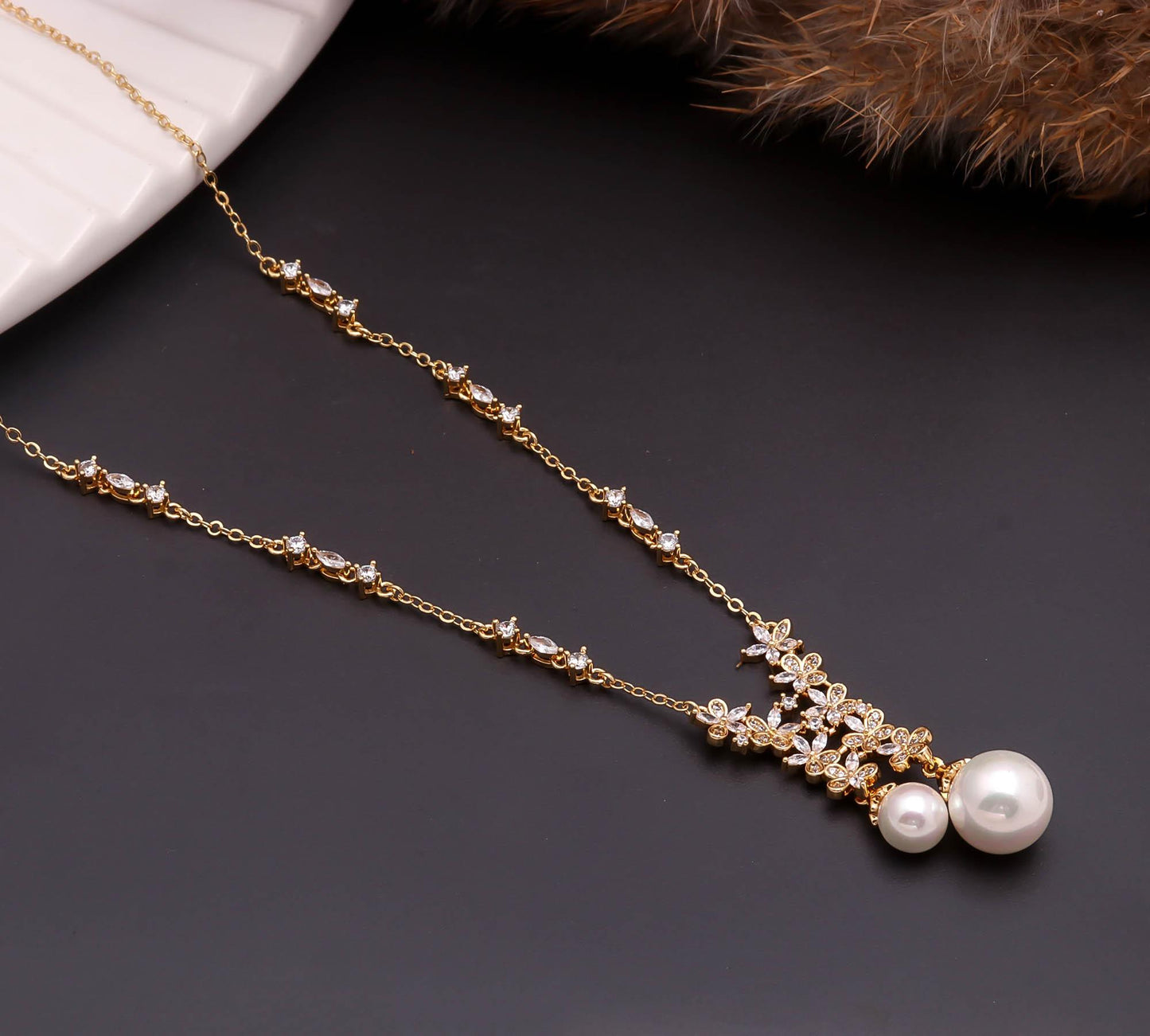 The Enchanted Flora Drop necklace