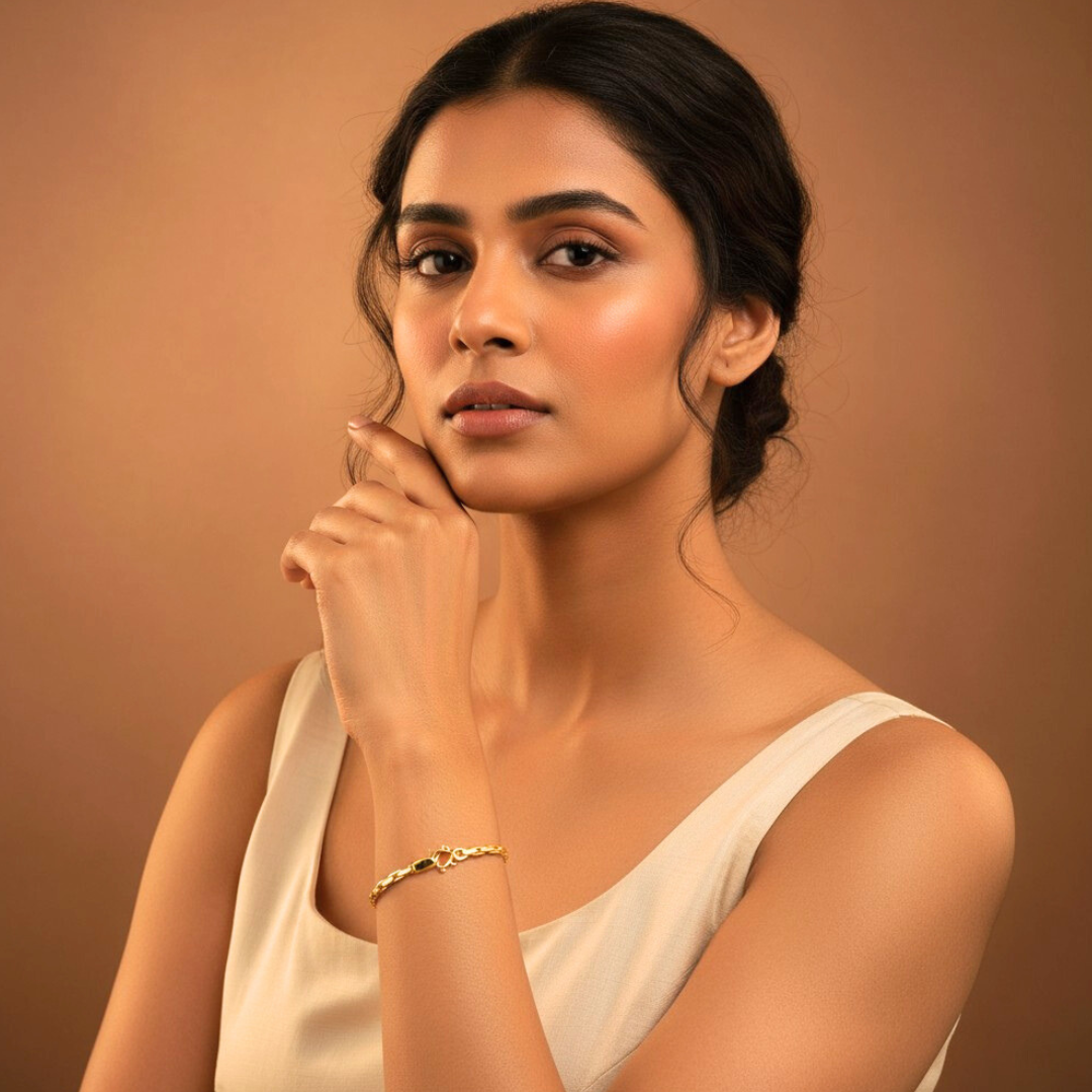 Delicate Twisted Rope Chain Bracelet in Polished Gold Tone | Lightweight Everyday Essential Jewelry