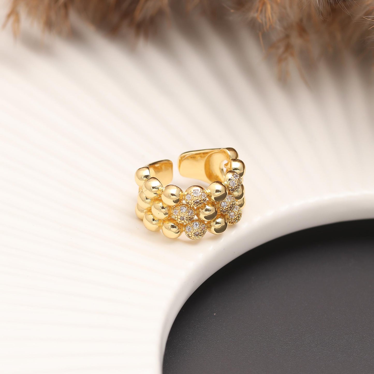 Whispering Spiral Ring