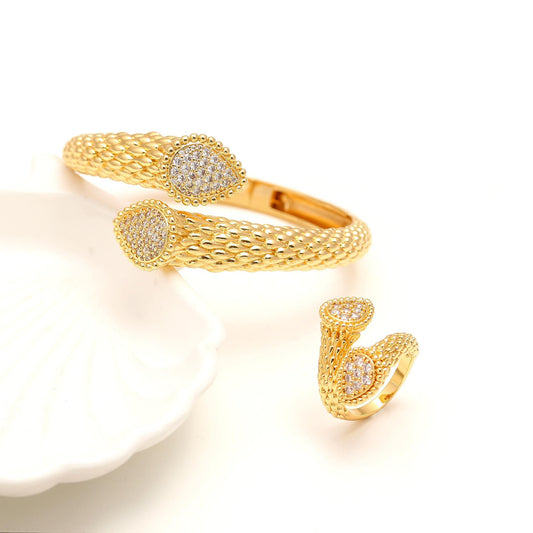 Sea Petal Set Bracelet & Ring
