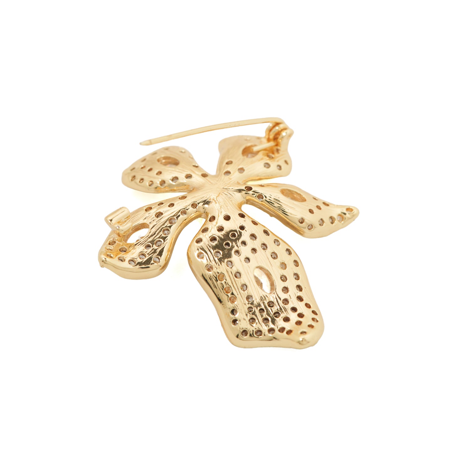 Sparkling Pearl Flower Brooch