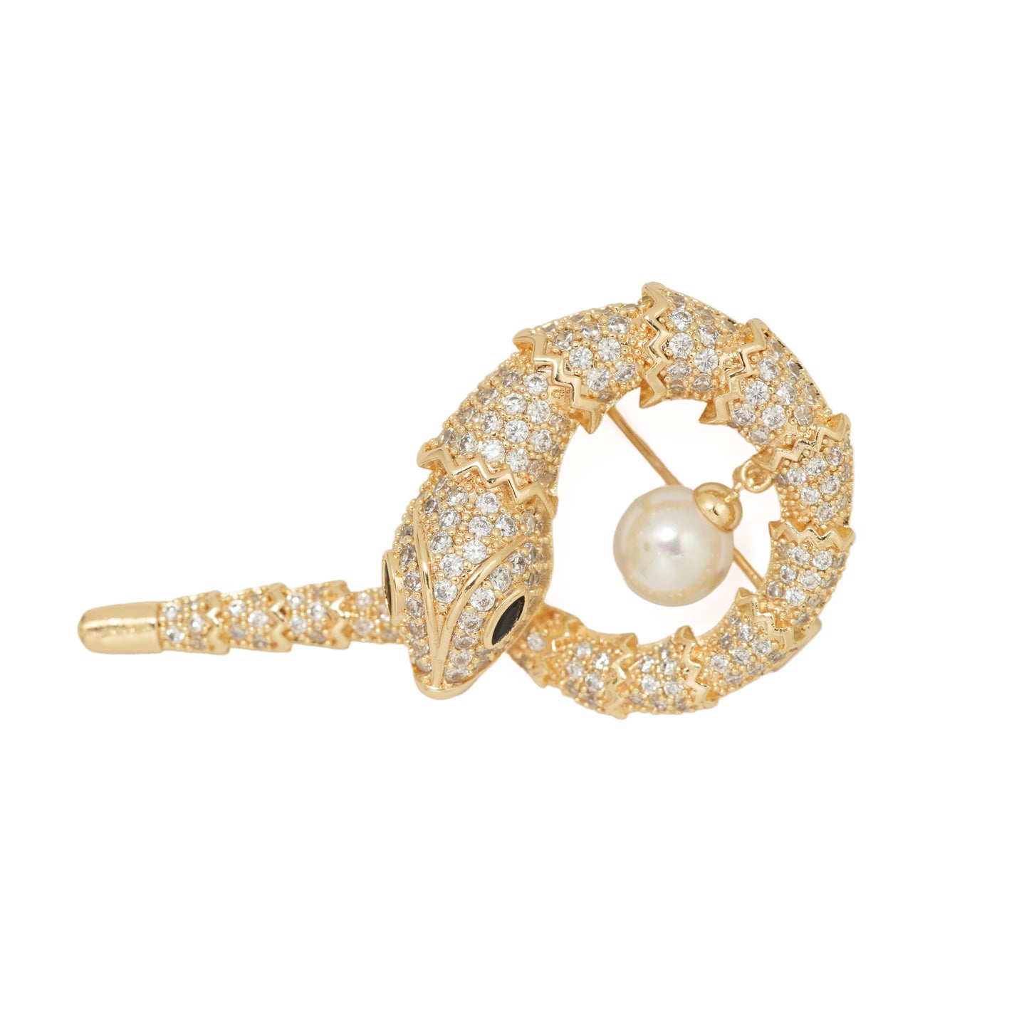 Surpent Pearl brooch