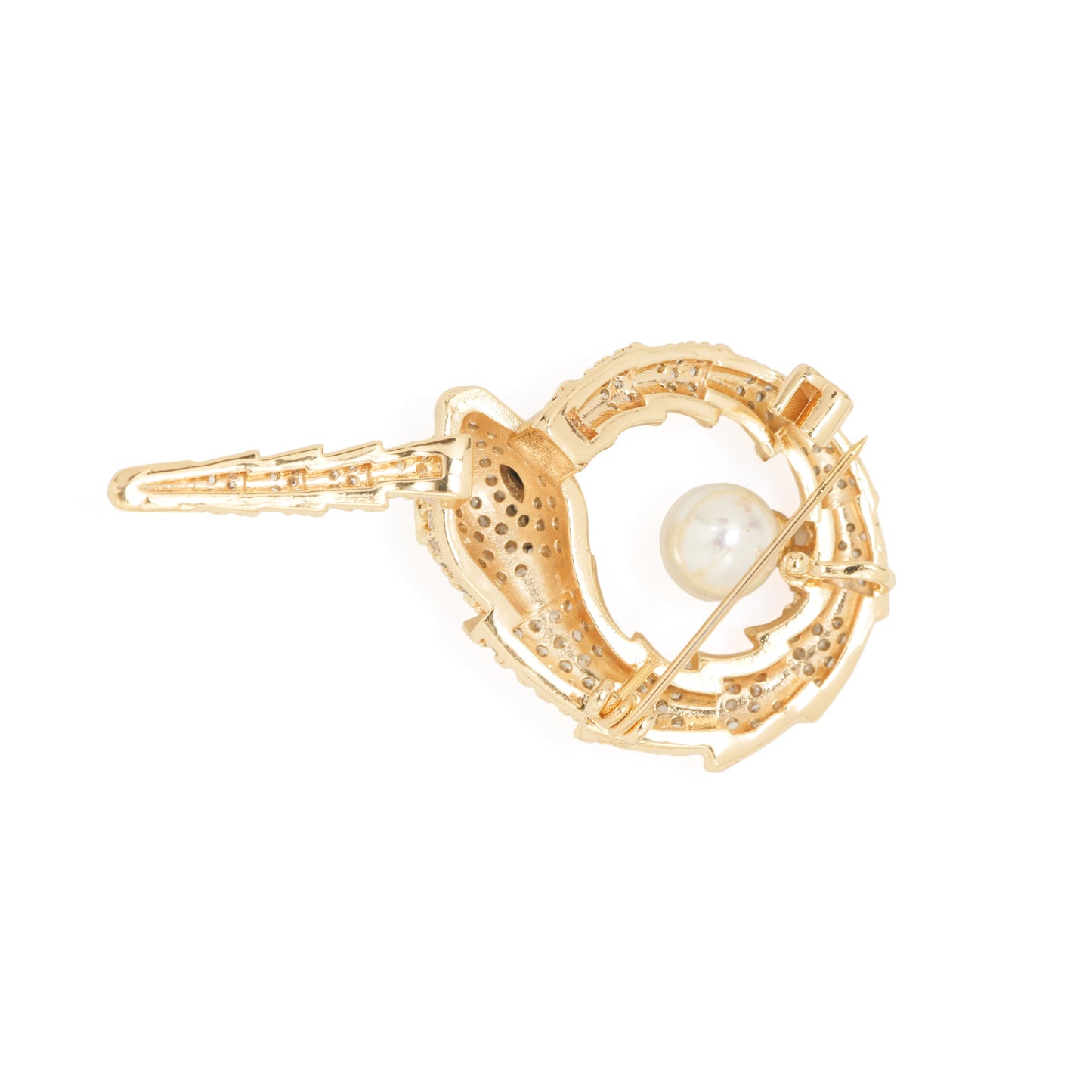 Surpent Pearl brooch