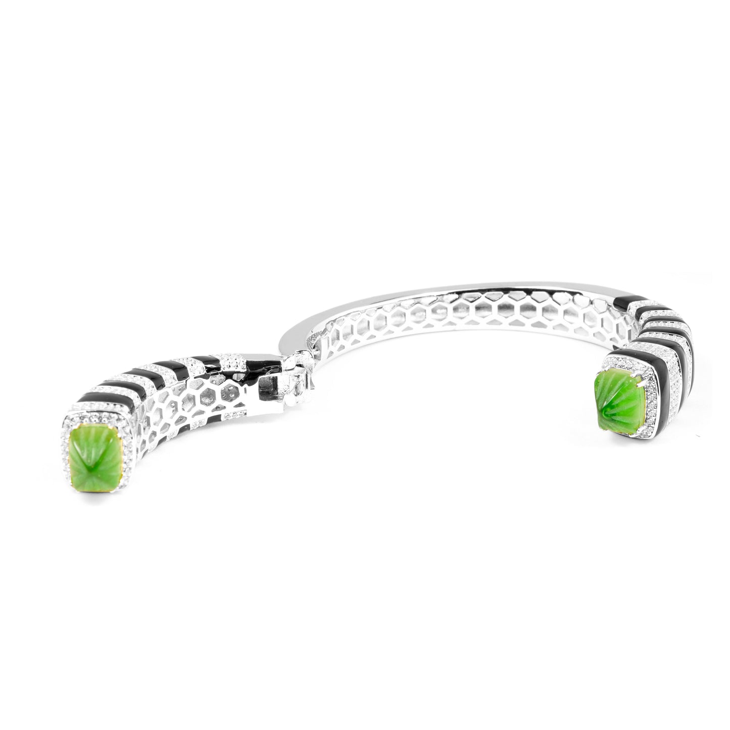 Silver Stripped Periodt Cuff