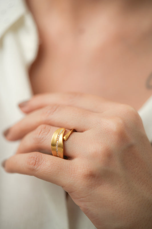Solstice Wave Ring