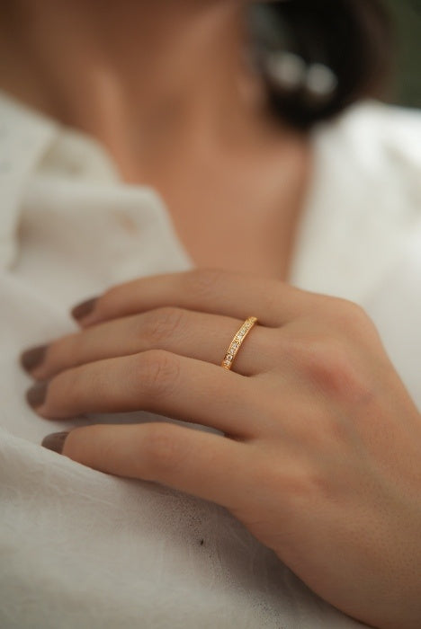 Stellar Row Eternity Ring