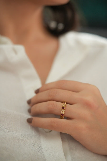 Royal Rosette Adjustable Band