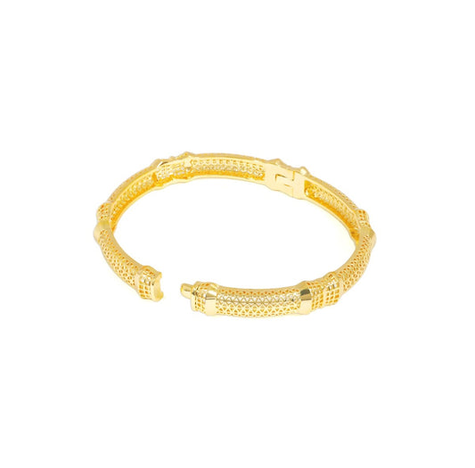 Elysia Textured Statement Bangle