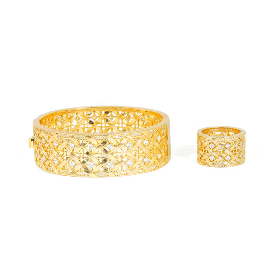 Celestia Bracelet ring set