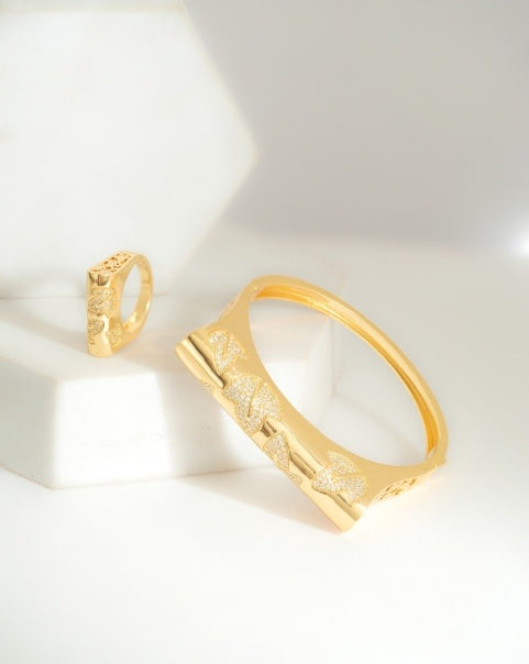 Veil of Venus Bracelet and rings set