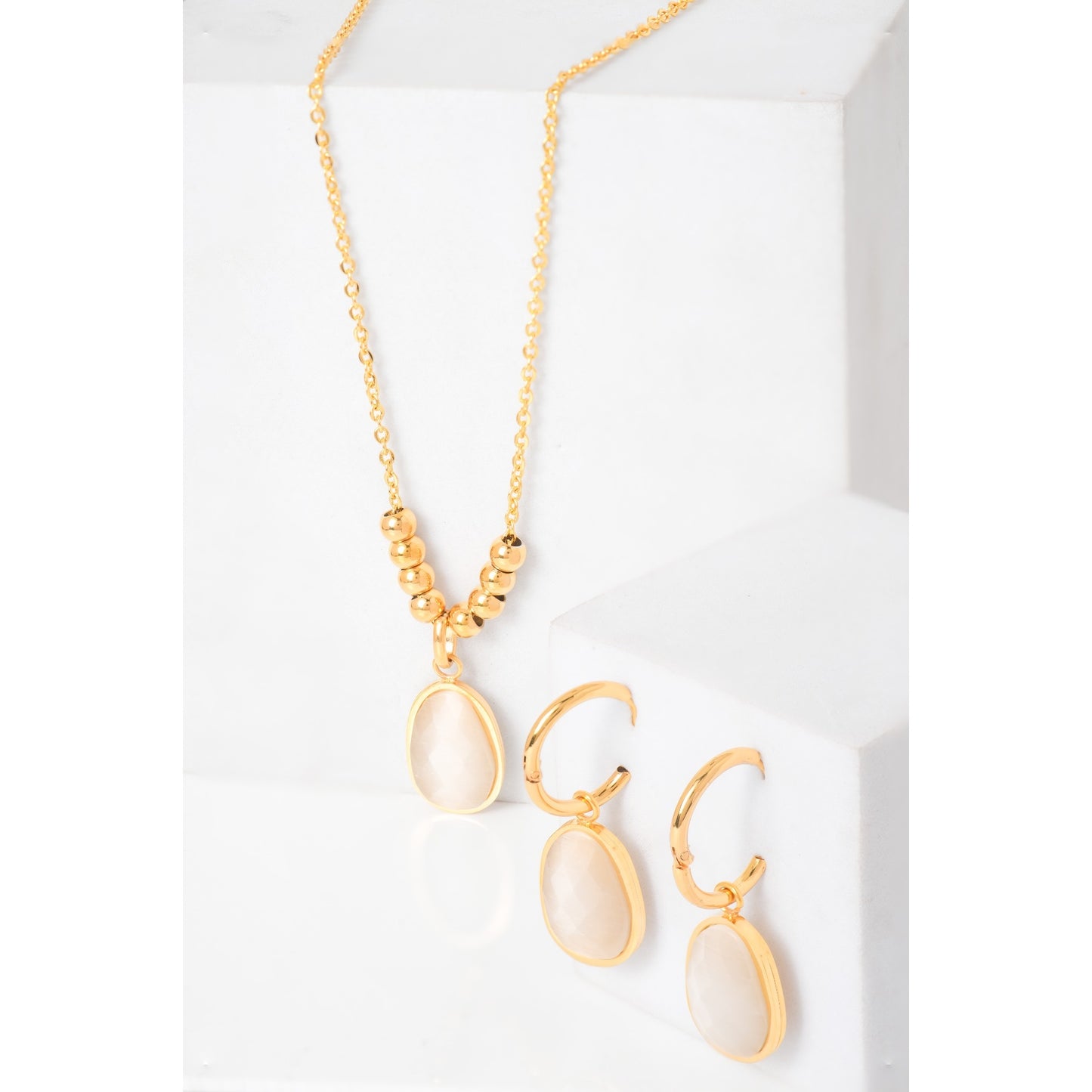 Ivory charm jewelry set