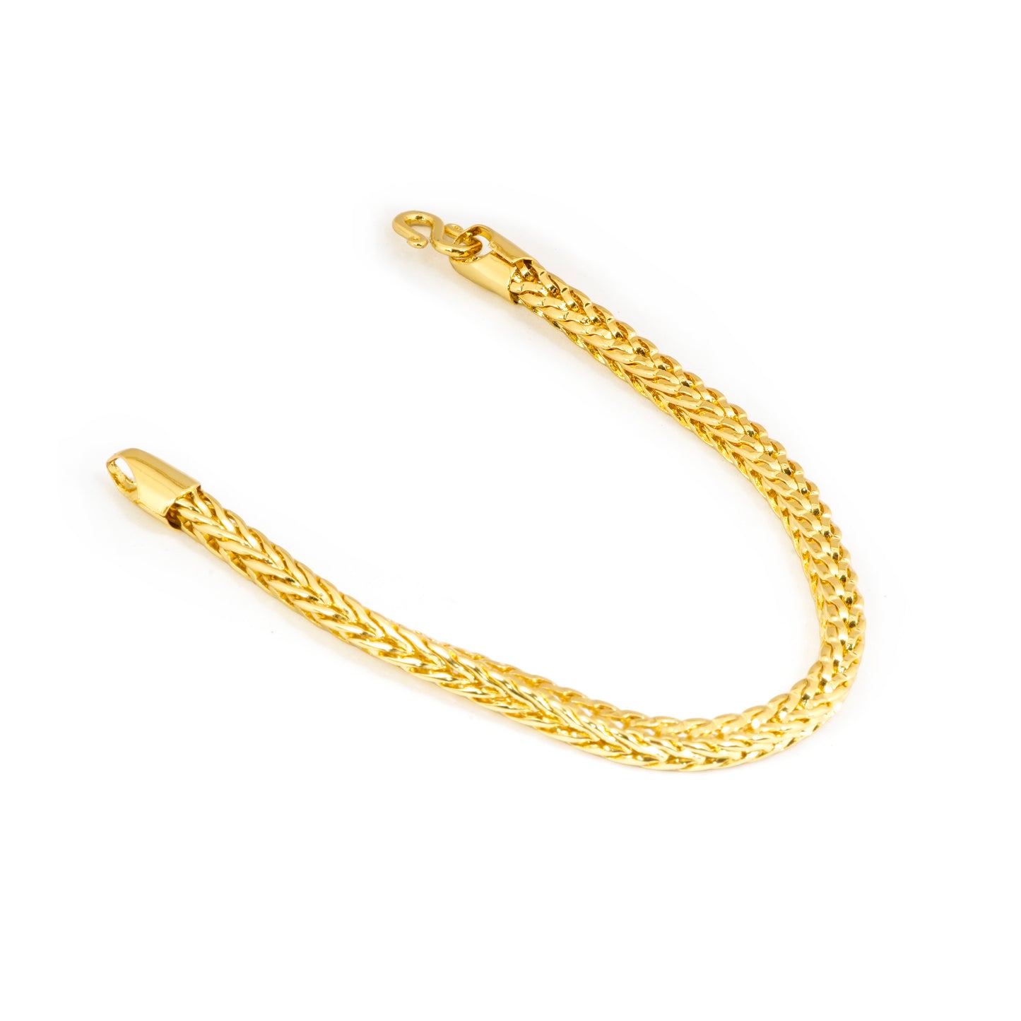 Interlocking Gold Chain Bracelet