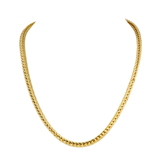 Classic Woven Gold Chain Necklace by Mahttab