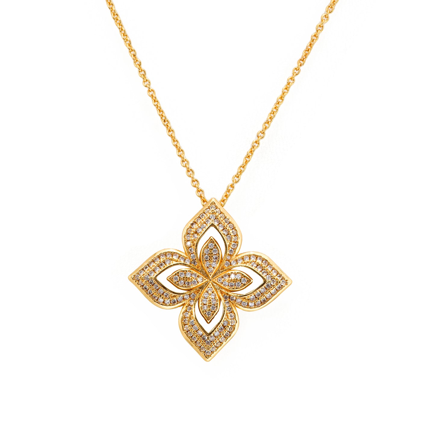 Pave Flower Set