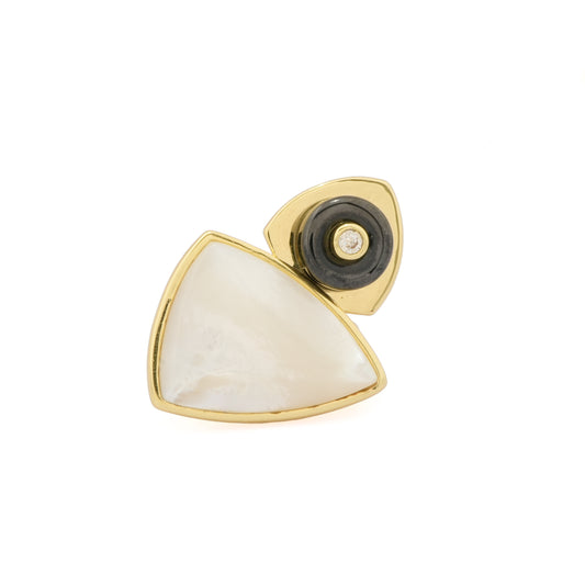 Two-Tone Geometric Ring
