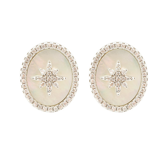 Star Mother Of Pearl Studs