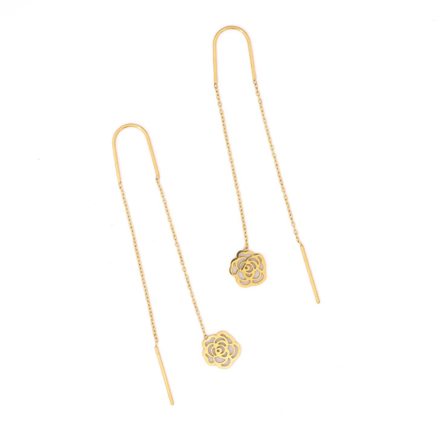 Mahttab Rose Threader Earrings