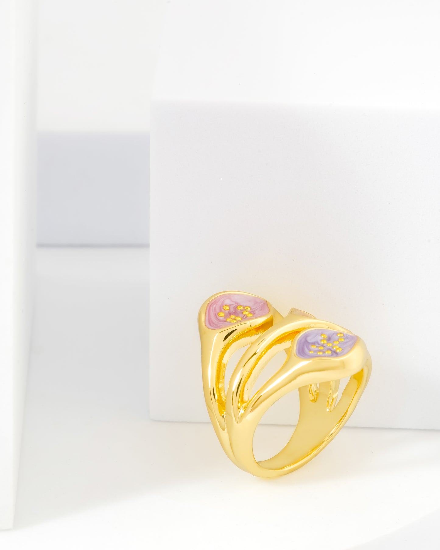 Gold And Enamel Rings